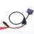 适配箭牌小便斗感应器配件AGY100A/B探头ZQC电磁阀变压器电池盒 古典紫色 龙头电眼1