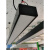 led办公室吊灯1.2米条形方通专用灯吸顶精锐吊线灯盘32w 吊线安装配件