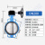 手动对夹式蝶阀球墨铸铁D371X不锈钢涡轮法兰蝶阀DN50 80 乙丙胶球墨板/DN200