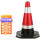 橡胶雪糕筒路障警示红白反光路锥形桶隔离墩道路施工高 高60cm2斤