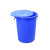 塑料圆水桶大容量带盖级特大号加厚耐用发酵腌菜储大白桶 60L白色不带盖(可装115斤水)