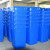 简厚 厨余分类垃圾桶大号厨房户外商用医疗干湿分离蓝色灰色红色绿色加厚全国标准分类塑料垃圾桶 蓝色180L