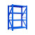 贺曼仓库货架置物架库房中型展示架中型货架蓝色120*60*200（4层主架）