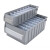 箱大王 Xlj-17 塑料分隔式零件盒 货架收纳箱物料盒 灰色 中3号（500*235*90）