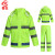 者也雨衣雨裤分体套装 反光雨衣双层防风雨披交通执勤劳保雨衣 经典款-150D蓝格绿 2XL
