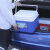 保温箱商用摆摊外卖餐箱子冰袋车载冰淇淋泡沫恒温冷藏箱冰桶 8升蓝色[送冰袋5个+冰板1个]
