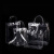 贝傅特 透明手提袋 pvc塑料包装袋礼品袋 纽扣手拎袋长28*宽10*高28cm正方形