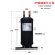 适用储液罐贮液器1匹到15匹热泵空气能空调配件高压储液器汽液分 3P储液器145VW-B04 (1.3升)
