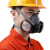 LISM防尘口罩 防尘口罩工业粉尘 防尘面罩 口罩防尘头戴式 防尘口罩打 6200双罐防尘橡胶面具