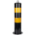 有豫 钢管警示柱反光柱道口标桩黄黑镀锌钢管立柱防撞柱隔离柱 固定款11.4*50cm 1.2mm  单位：个