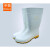 丽泰 白色食品靴中筒劳保雨靴 中筒防水防滑耐油耐酸碱水鞋002(每个码10双起订)