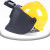希万辉 高空配安全帽头戴自动变光电焊帽A 高空面罩+安全帽蓝色国标