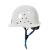 诺瑞斯安安全帽工地免费印字玻璃钢烤漆圆透气建筑施工电力国标领导头盔 白色