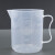 海斯迪克 HKQS-103 刻度杯塑料量杯 带把塑料烧杯 实验室容量杯 测量计量杯 5000ML