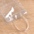 铂特体 透明PVC手提袋 塑料包装袋纽扣加厚手拎袋 竖版15*7*16cm