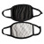 劳保佳  棉布口罩莫代尔棉口罩  独立包装口罩  外黑内白方格太空棉口罩  独立装加厚两层不加棉