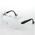 3M12308护目镜防冲击劳保透明防尘防风飞溅两用型 可与眼镜配带 镜1副