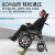 LONGWAY越野电动轮椅智能全自动轻便可折叠旅行电动轮轮椅车可配带坐便老人助力代步车 低靠背丨20铅酸+跑30km+铝轮毂+LWA04