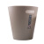 茶花垃圾桶 卫生间无盖垃圾筐 废纸篓 清洁收纳筒塑料纸篓 大号棕色8.3L 5个装 1525