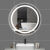 加昌智能镜子卫生间卫生间智能镜卫生间镜子带灯智能镜led卫生间化妆 圆形白色单开关 400mmX400mm