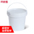 玛仕福 加厚密封塑料桶涂料桶乳胶漆塑料包装塑料桶耐摔塑料桶打包桶2L白