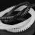 海斯迪克 gnxy-187 KG护线齿 灵活带齿型护线套 U形护线套 电线保护套 KG010 白色(10米)