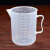 厨房级计量杯带刻度 塑料大容量奶子量筒5000ml 1000ml三只(超值)
