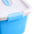 金固牢 KCzy-254 塑料带提手收纳箱 储物箱杂物整理箱 北欧蓝标准小号8L 28*20*17cm