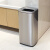 迪恩斯（DEANS）不锈钢垃圾桶商用大号办公无盖直投公共洗手间擦手纸桶大容量 30升