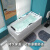 科勒森活家用小户型深泡浴缸冲浪按摩亚克力恒温独立式无缝一体方形浴缸 标准五件套 1.4m