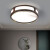 欧普灯新中式吸顶灯LED长方形客厅餐厅灯实木主卧室灯中国风书房 圆款直径48cm三色款 适10-15平