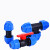 梵选 PE蓝帽快接自来水管快速活接头PE免热熔接头水管连接管件 单位：个 40快接三通阀 