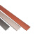 美克杰铝合金T型条背景墙钛金装饰线条t字型压条木地板收边条极窄收口条 磨砂亮光银 8mm