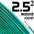 定制金联宇国标阻燃BVR1 1.5 2.5 4 6平方软多股铜芯家装电线铜线 2.5平方 单皮软线(100米)绿色