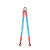定制东方力神双腿吊带成套组合式索具一套包含长环1+卸扣议价 4560额定载荷2吨2米-2腿