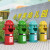 庄太太【黄色小号88cm】垃圾桶幼儿园卡通分类垃圾桶消防主题公园户外垃圾箱