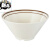 阡囤塑料碗耐高温 密胺斗笠碗创意仿瓷塑料拉面碗馄饨碗餐厅小汤碗 B0060 绿边