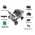 优创起源 ROS机器人小车激光视觉SLAM导航雷达建图深度相机Jetson nano开发学习套件 2WD二驱版本+触摸屏 深度相机+思岚A1雷达，不带主板