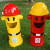 庄太太【黄桶红帽100cm】垃圾桶幼儿园卡通分类垃圾桶消防主题公园户外垃圾箱