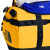 北面（The North Face）美版驮包旅行包圆筒大容量背包50L ZU3-黑金 黑白色