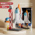 渥驰积木拼装航天太空飞行员宇航员儿童男女孩模型生日礼物 积木航天火箭-蓝色-130片