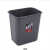 8L10L15L无盖塑料垃圾桶/工业用垃圾筒/学校酒店用垃圾桶 15L无盖灰色30.5*21*31.5cm