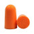3M 带线耳塞防噪音超级隔音专用降噪音1110款 带线耳塞（100付一盒装） 橙色 均码