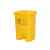 垃圾桶黄色废弃物脚踏桶医院诊所大号带盖商用脚踩桶 30升灰桶黄盖DB桶-投放标