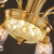 三洛（SANLUO）美式客厅吊灯全铜轻奢餐厅灯现代简约主卧室书房灯具套餐2024新款 10头吸吊两用+LED三色泡+包安装