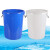 卫洋 WYS-192 大号圆桶塑料水桶蓄水桶 加厚储水桶 酒店厨房工业环卫物业垃圾桶 白色 发酵桶容器 50升不带盖