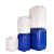 5-30升方形塑料桶 加厚10L扁罐级包装桶20公斤堆码塑胶化工桶 5升（加厚）蓝色桶堆码桶