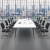 穆运 会议桌长方形圆角会议室洽谈桌白色简约现代多人位办公桌 不含椅1.6*0.8M（送货上门） 不含椅2.8*1.2M