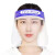 鲁识 防护面罩隔离透明高清护目面屏帽防尘防飞沫脸罩全脸头罩 100个价