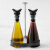 PEUGEOT 法国进口标致玻璃油醋瓶料理瓶酱油瓶调料罐子二合一套装 BALSAM油醋壶